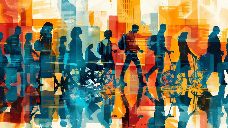 Image of people showing forms of accessibility inclusion 