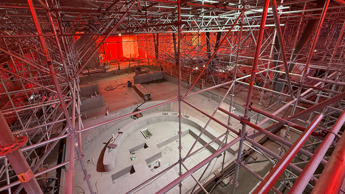 March 2026 inside view of new leisure pool