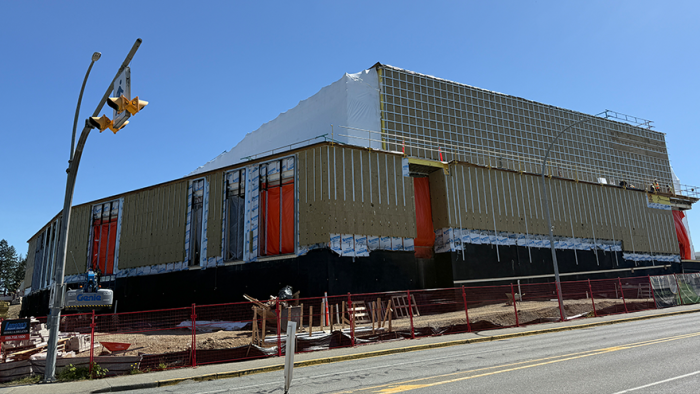 May 2025 outside view of new aquatic centre