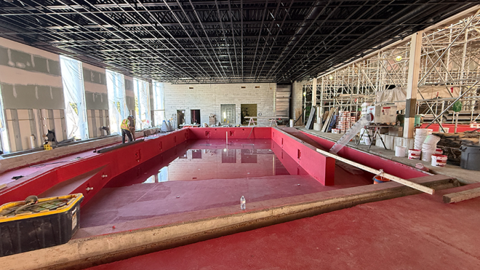 May 2025 view of new wellness pool