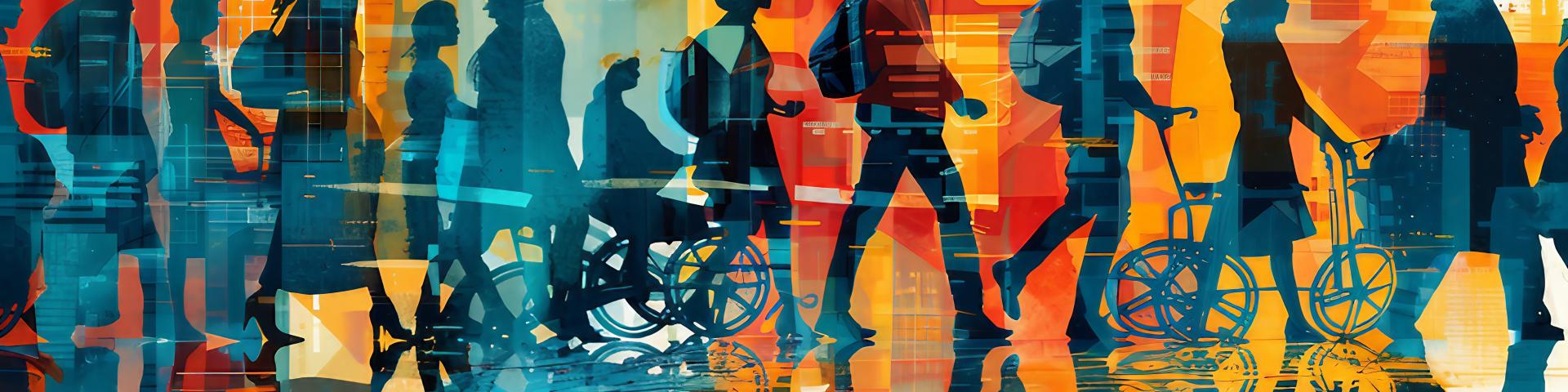 Image of people showing forms of accessibility inclusion
