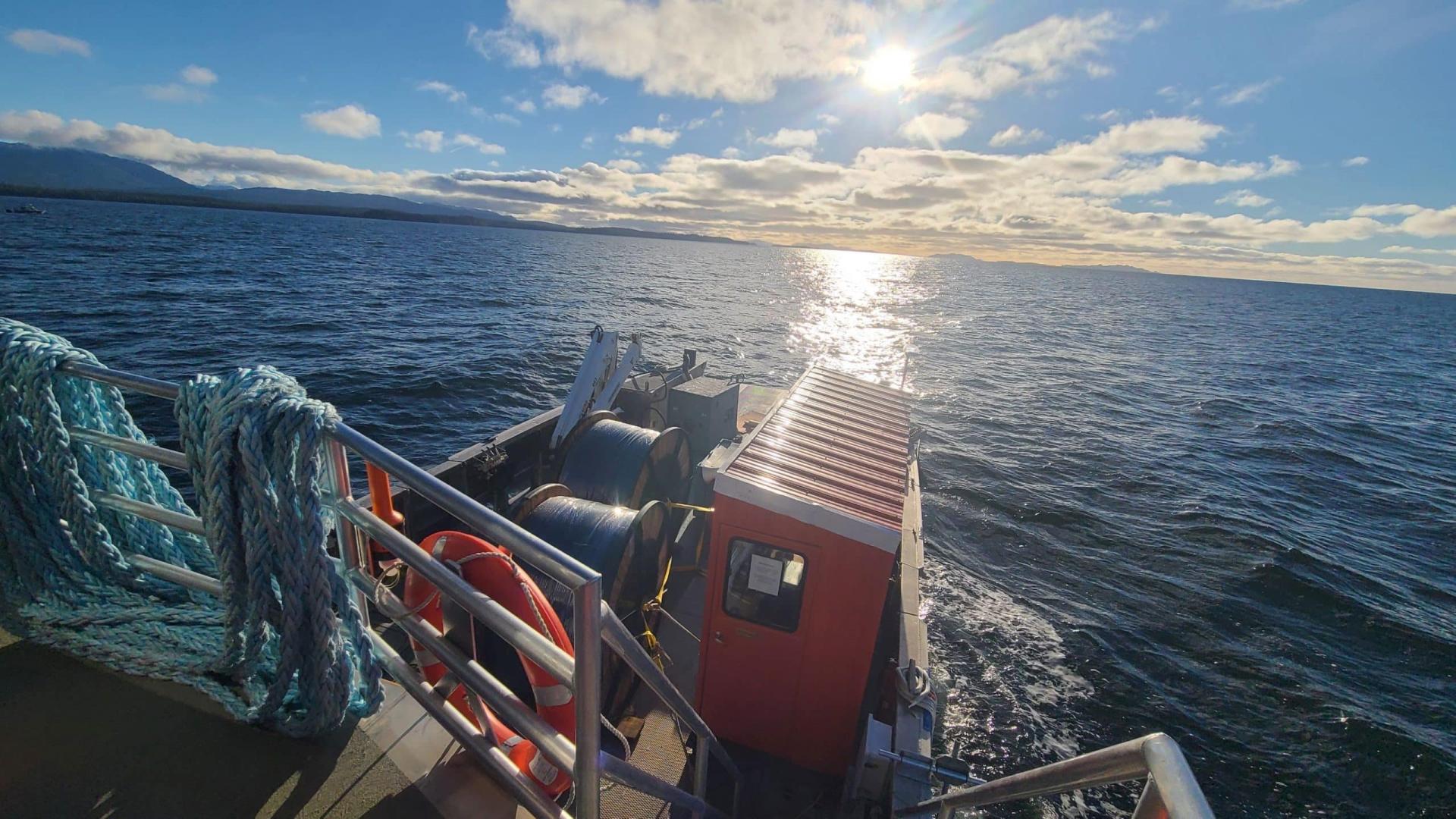 Cable being laid near Lax Kw'alaams