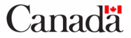 Canada wordmark with a red maple leaf flag.